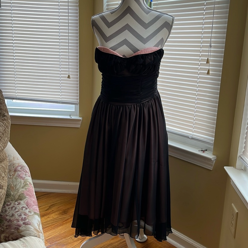 Beautiful black and pink evening dress.  Still with tags.